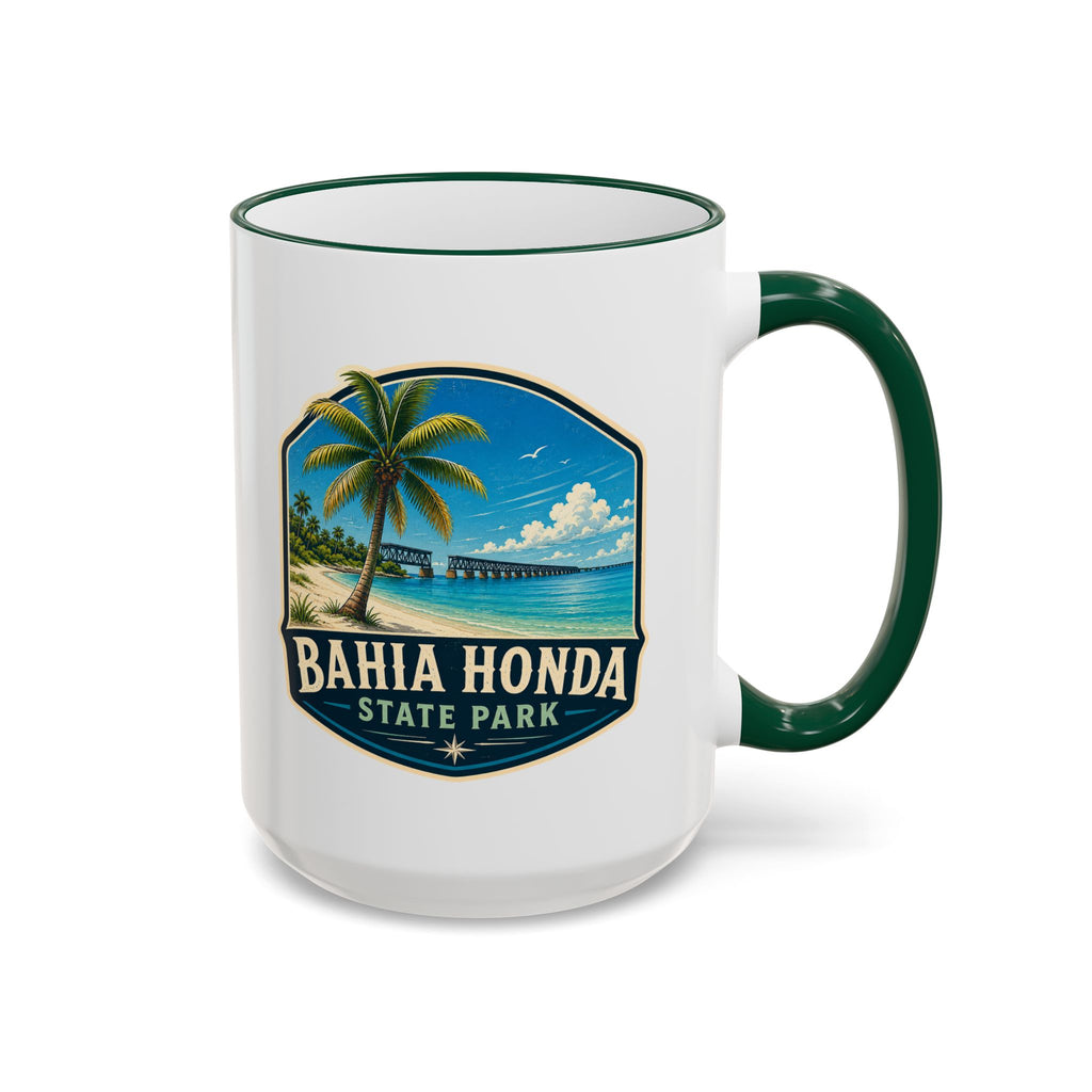 Bahia Honda Vintage Mug — Accent Rim & Handle 11oz/15oz