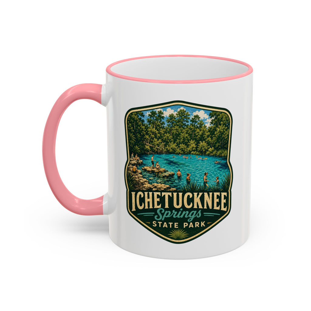 Ichetucknee Springs Vintage Mug — Accent Rim & Handle 11oz/15oz