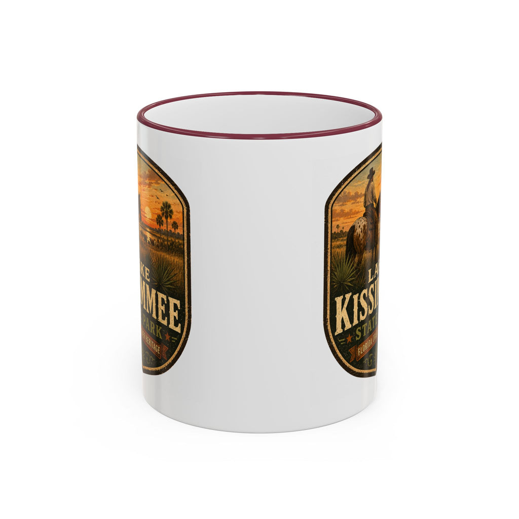 Lake Kissimmee Sunset Mug — Accent Rim & Handle 11oz/15oz