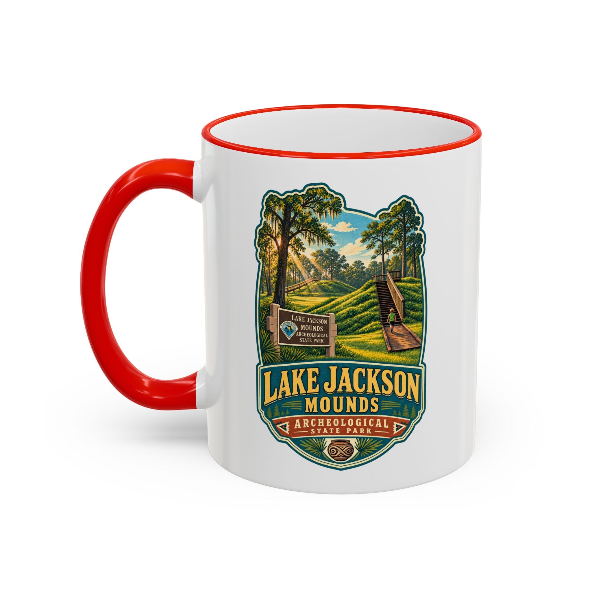 Lake Jackson Mounds Accent Rim & Handle 11oz/15oz