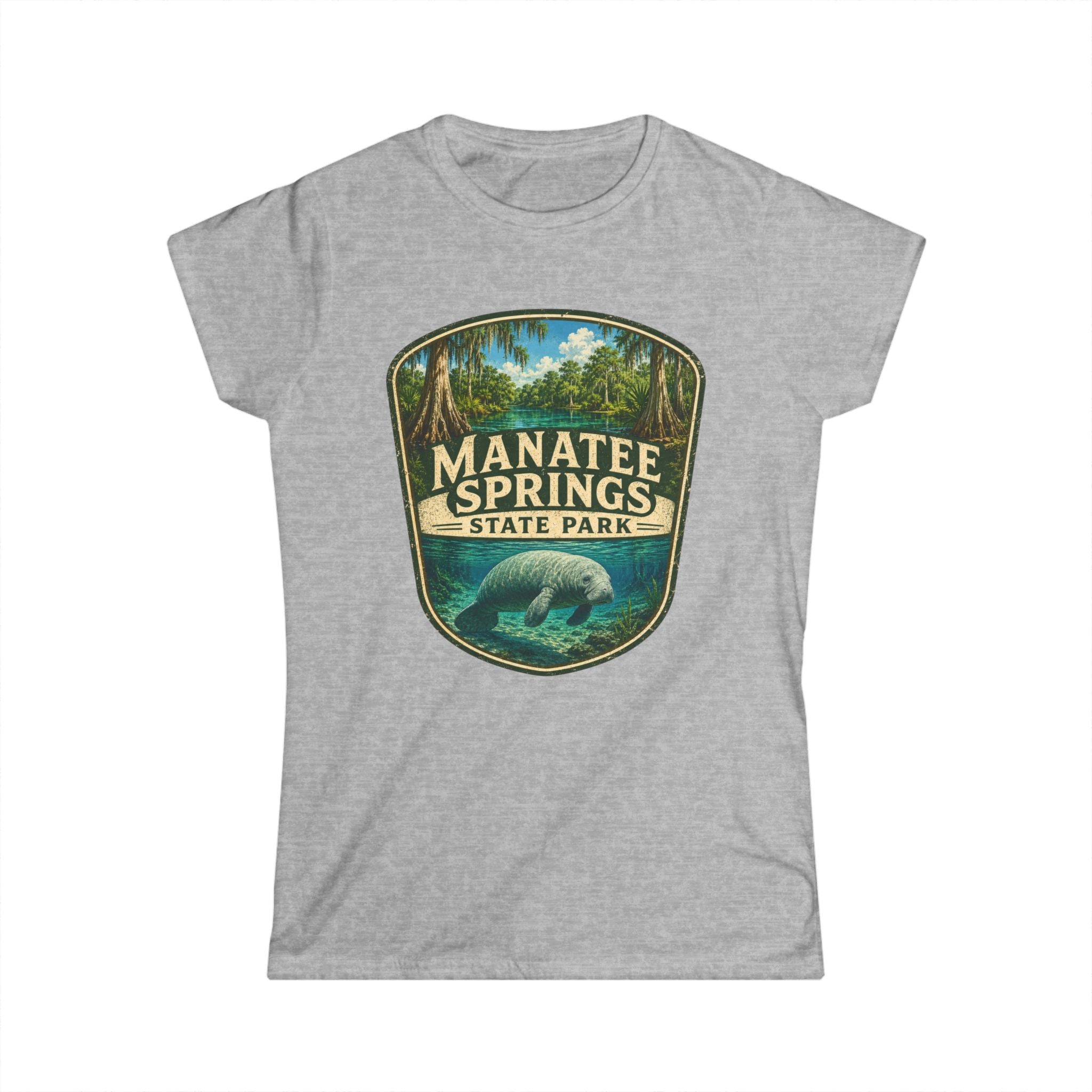 Manatee Springs- Vintage Manatee Tee