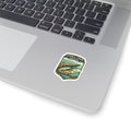 George Crady Bridge Fishing Pier Sticker — Vintage State Park Kiss-Cut Decal