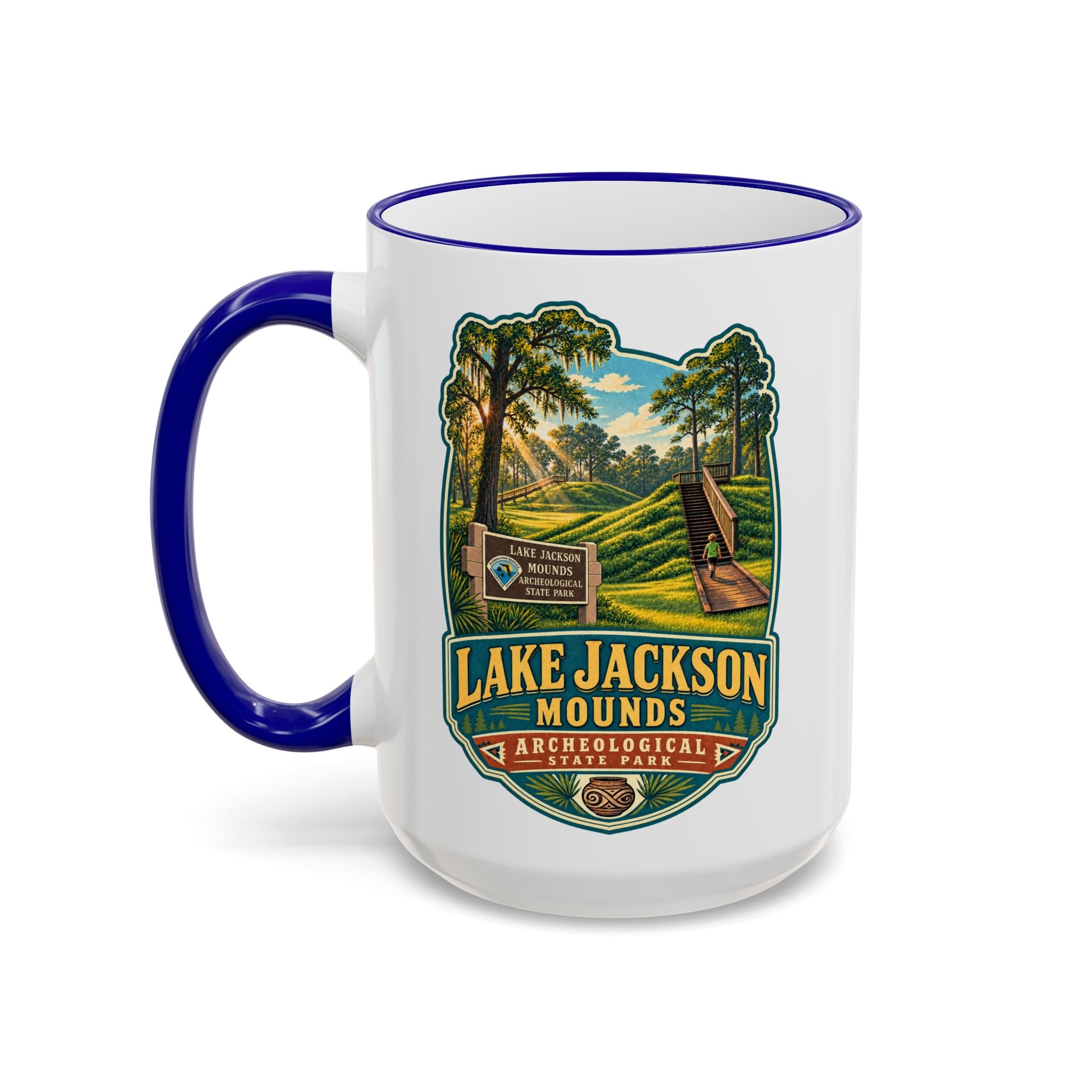 Lake Jackson Mounds Accent Rim & Handle 11oz/15oz
