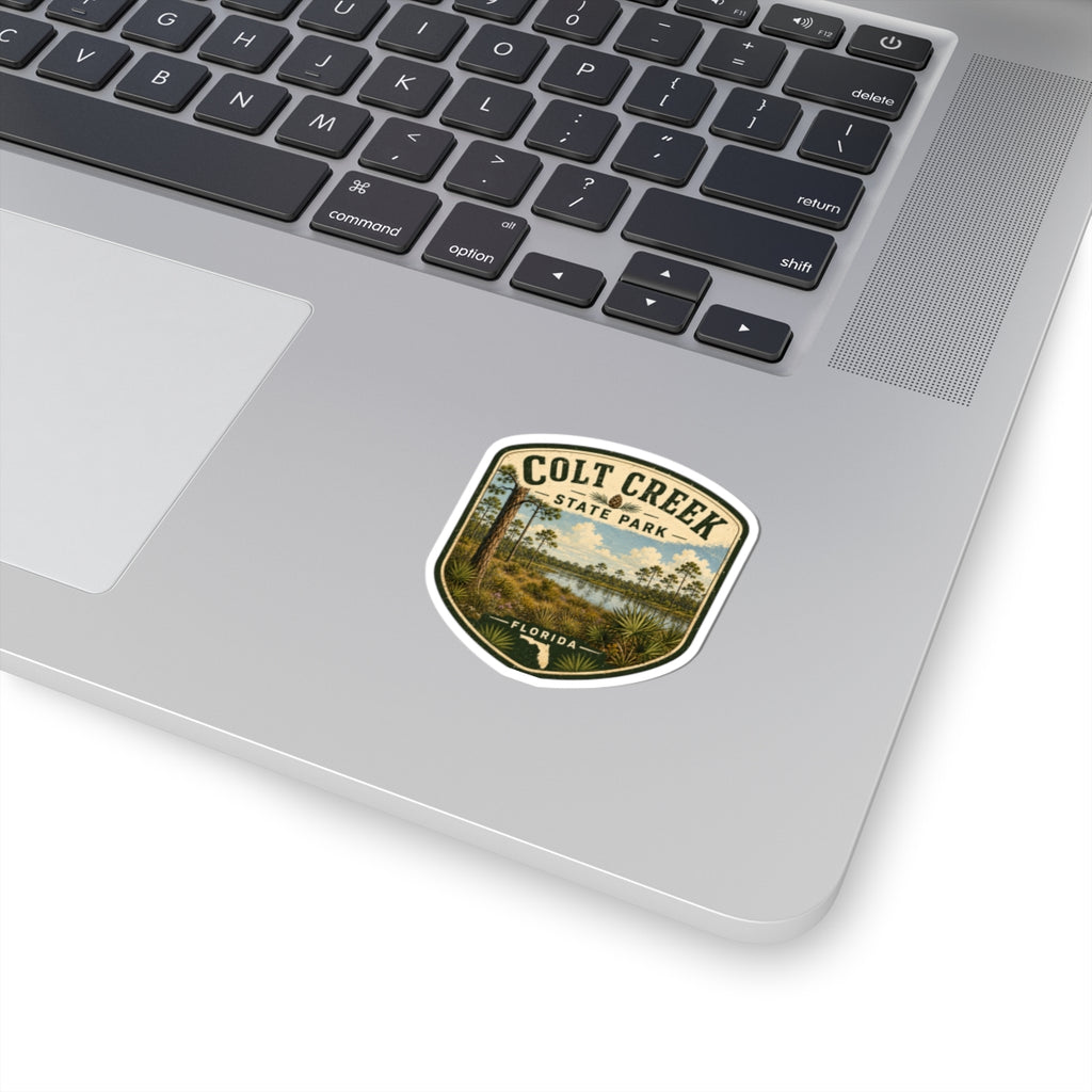 Colt Creek State Park Florida Vintage Badge Sticker — Scenic Nature Park Decal