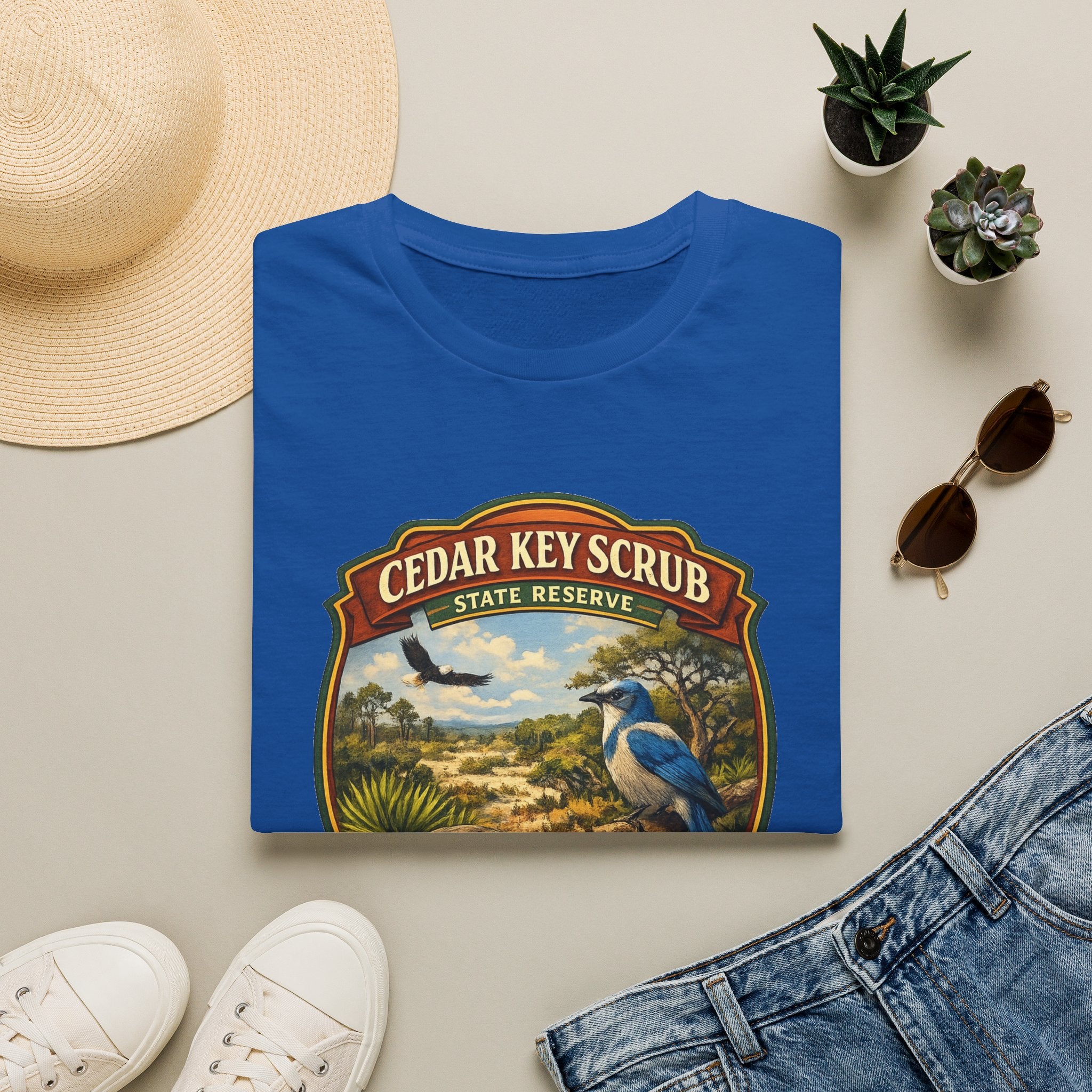 Cedar Key Scrub- Retro Tee