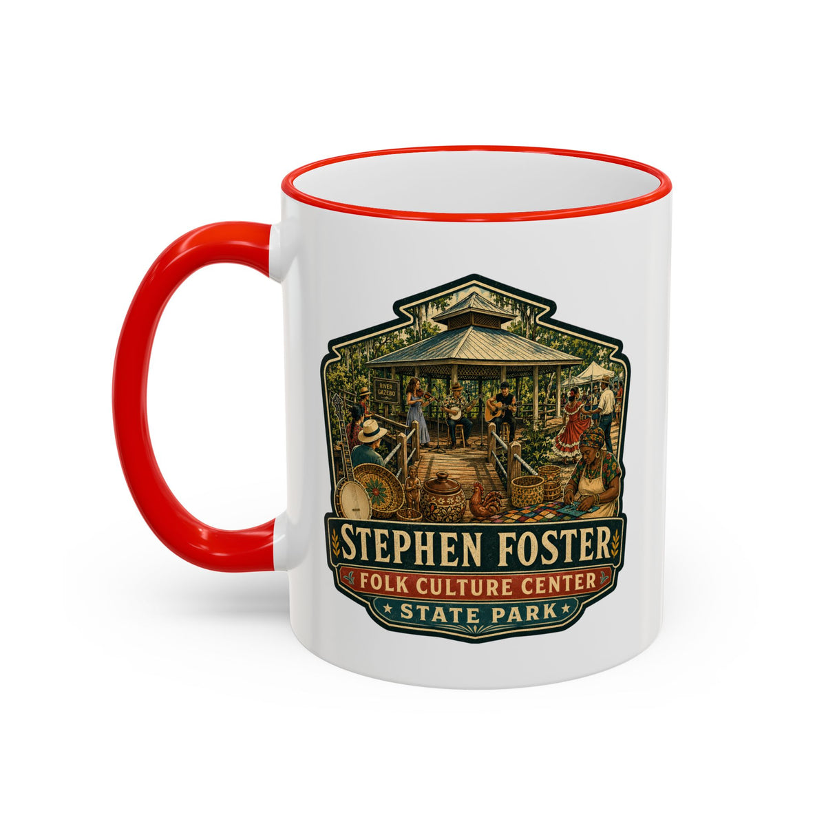 Stephen Foster Mug — Accent Rim & Handle 11oz/15oz