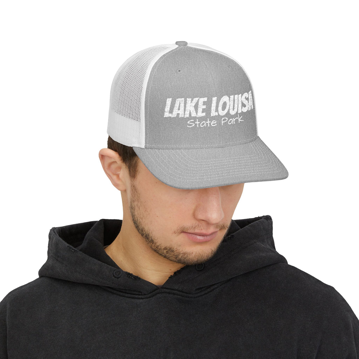 Lake Louisa State Park Trucker Cap — Retro Outdoor Snapback Hat