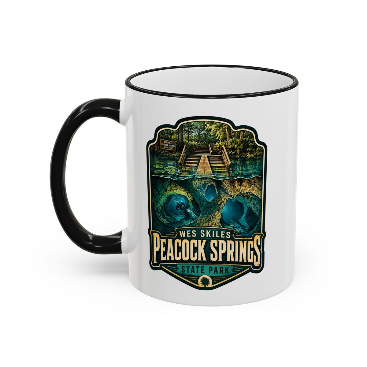 Peacock Springs — Accent Rim & Handle 11oz/15oz