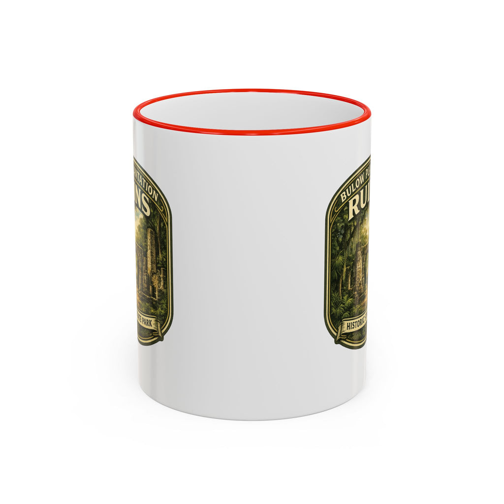 Bulow Ruins Vintage Mug — Accent Rim & Handle 11oz/15oz