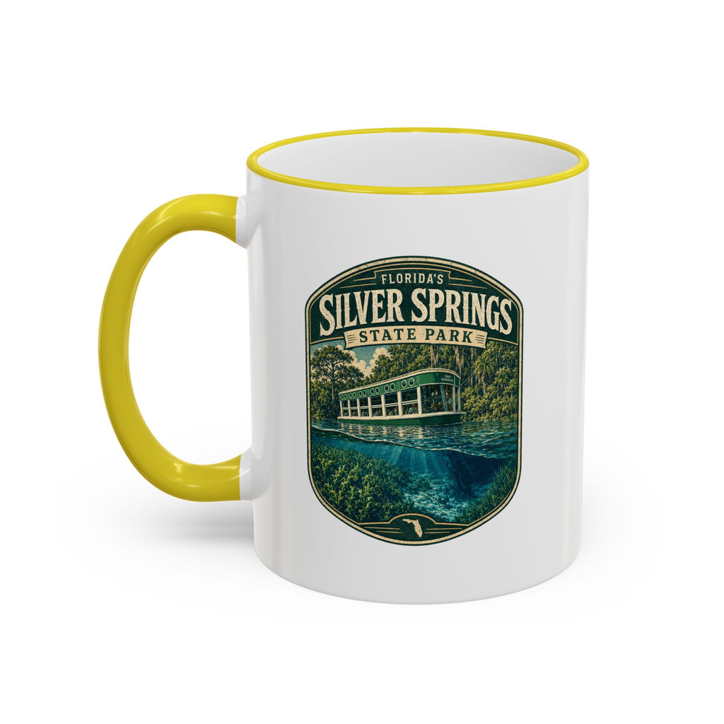 Silver Springs Vintage Mug — Accent Rim & Handle 11oz/15oz