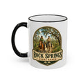 Rock Springs Guest Ranch Vintage Mug — Accent Rim & Handle 11oz/15oz