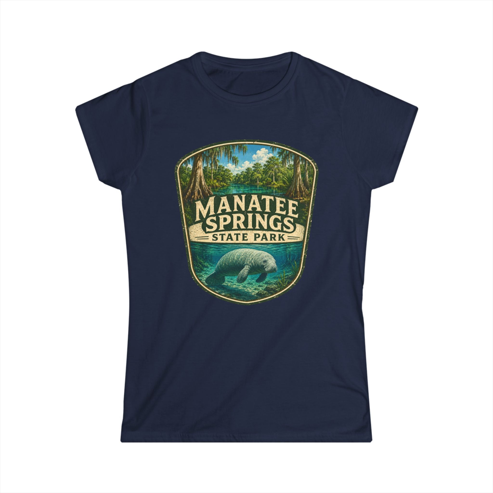 Manatee Springs- Vintage Manatee Tee