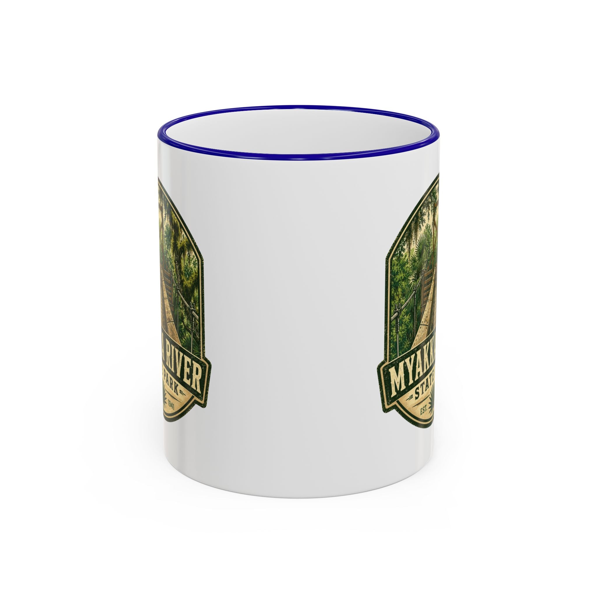 Myakka River Vintage Mug — Accent Rim & Handle 11oz/15oz