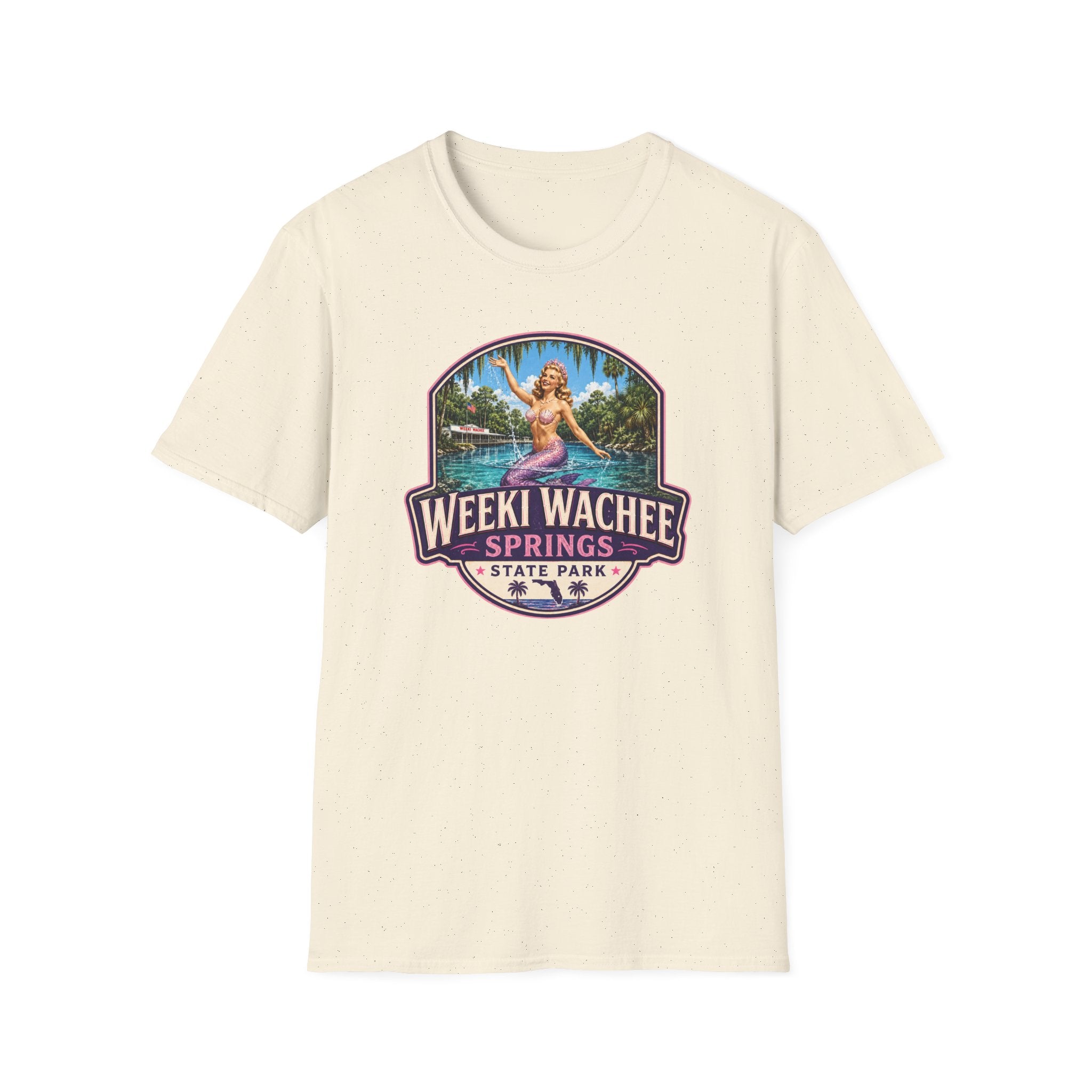Weeki Wachee Springs — Retro Tee Pink
