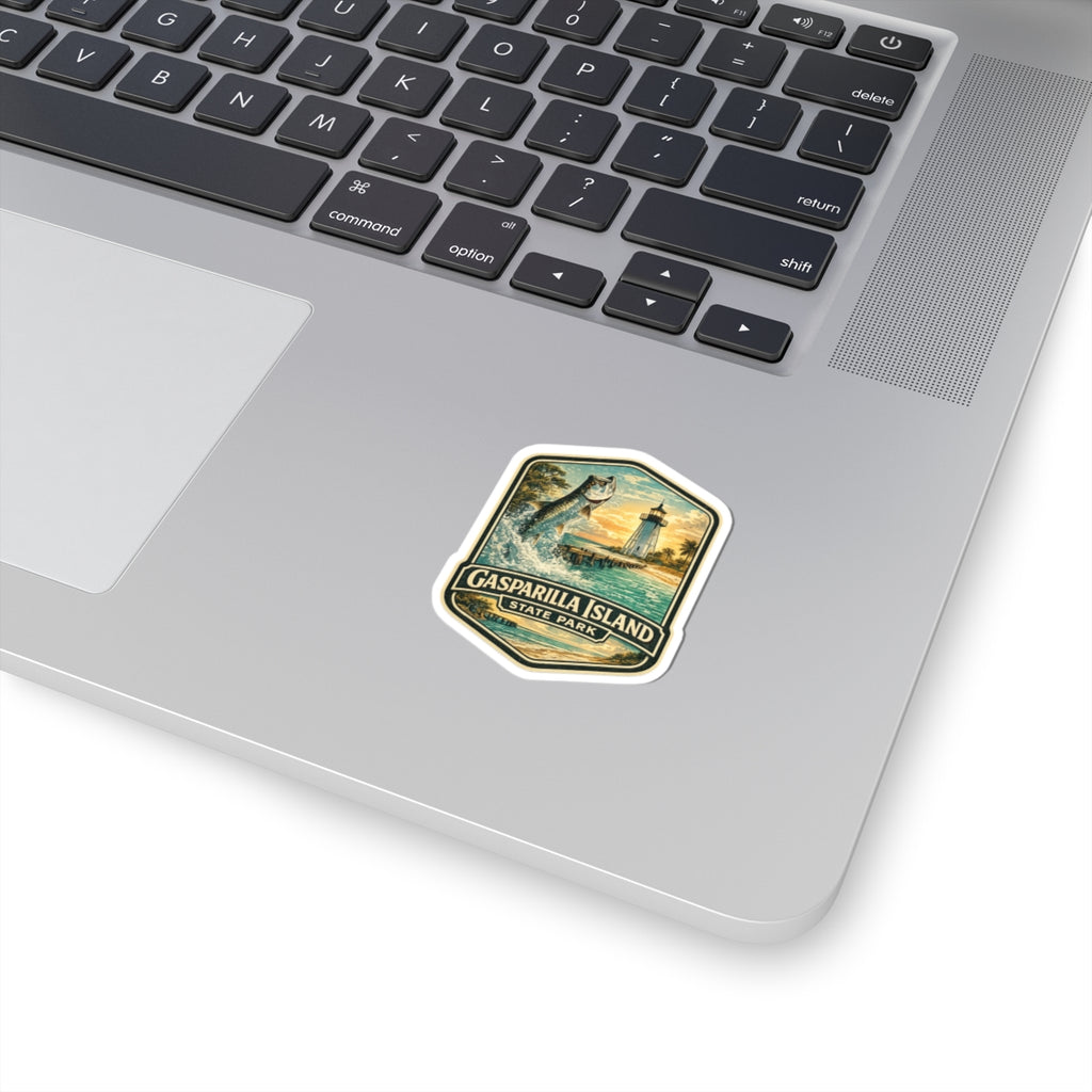 Gasparilla Island State Park Vintage Lighthouse Sticker