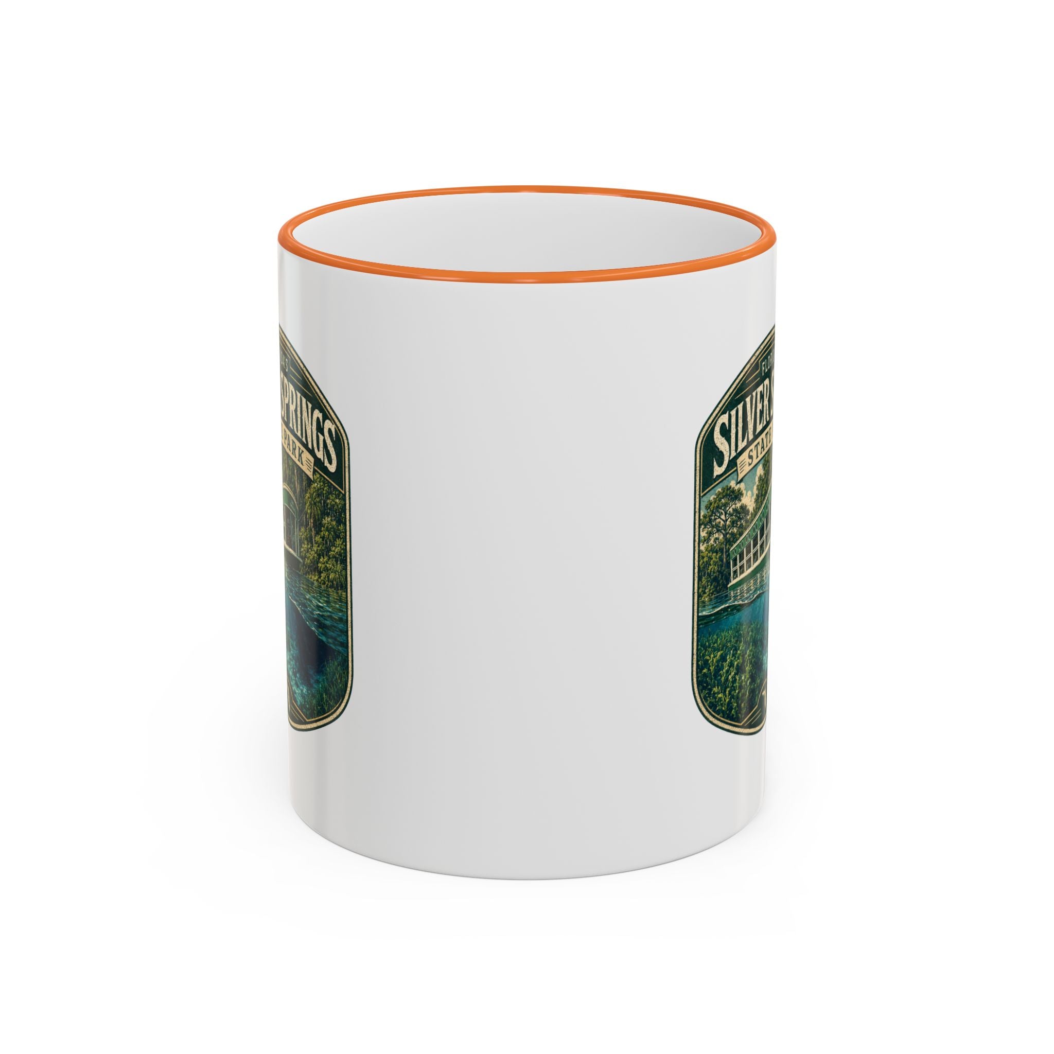 Silver Springs Vintage Mug — Accent Rim & Handle 11oz/15oz