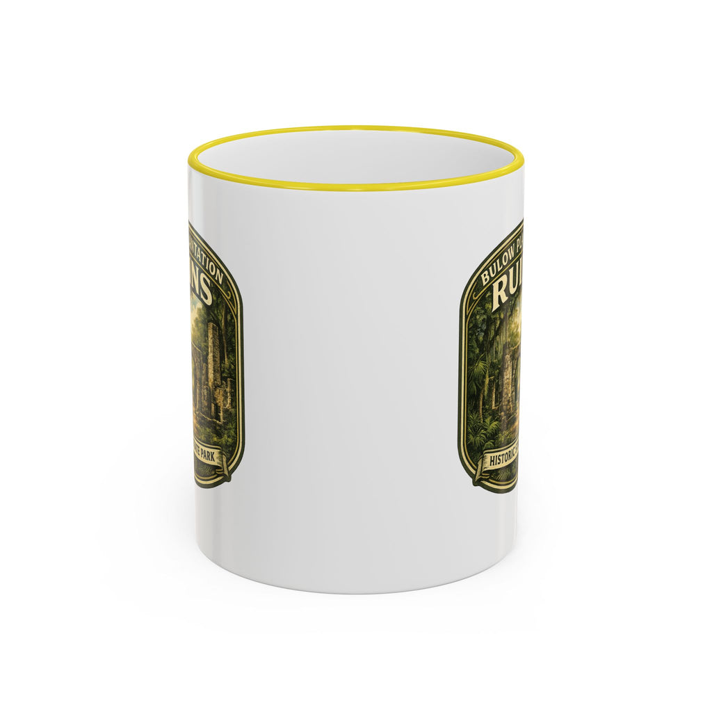 Bulow Ruins Vintage Mug — Accent Rim & Handle 11oz/15oz
