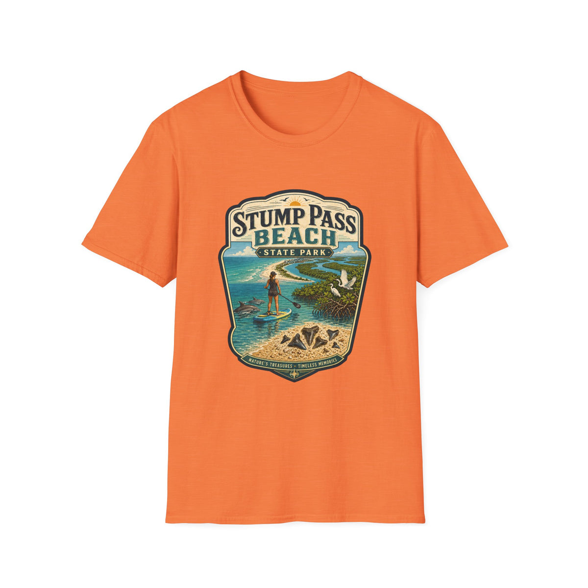 Stump Pass Beach — Retro Tee