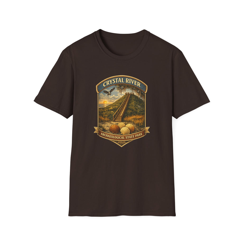 Crystal River Archaeological- Retro Tee