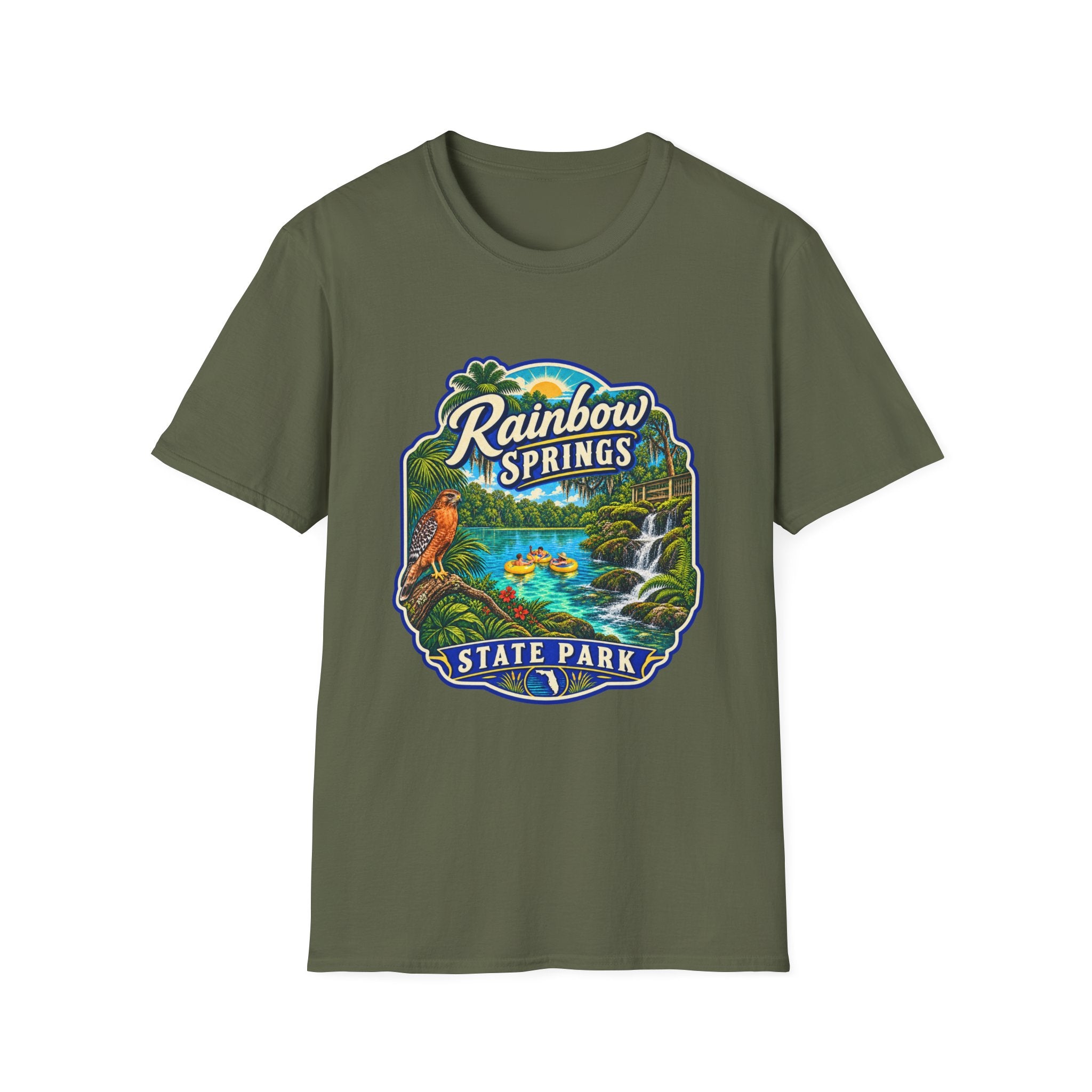 Rainbow Springs- Retro Tee