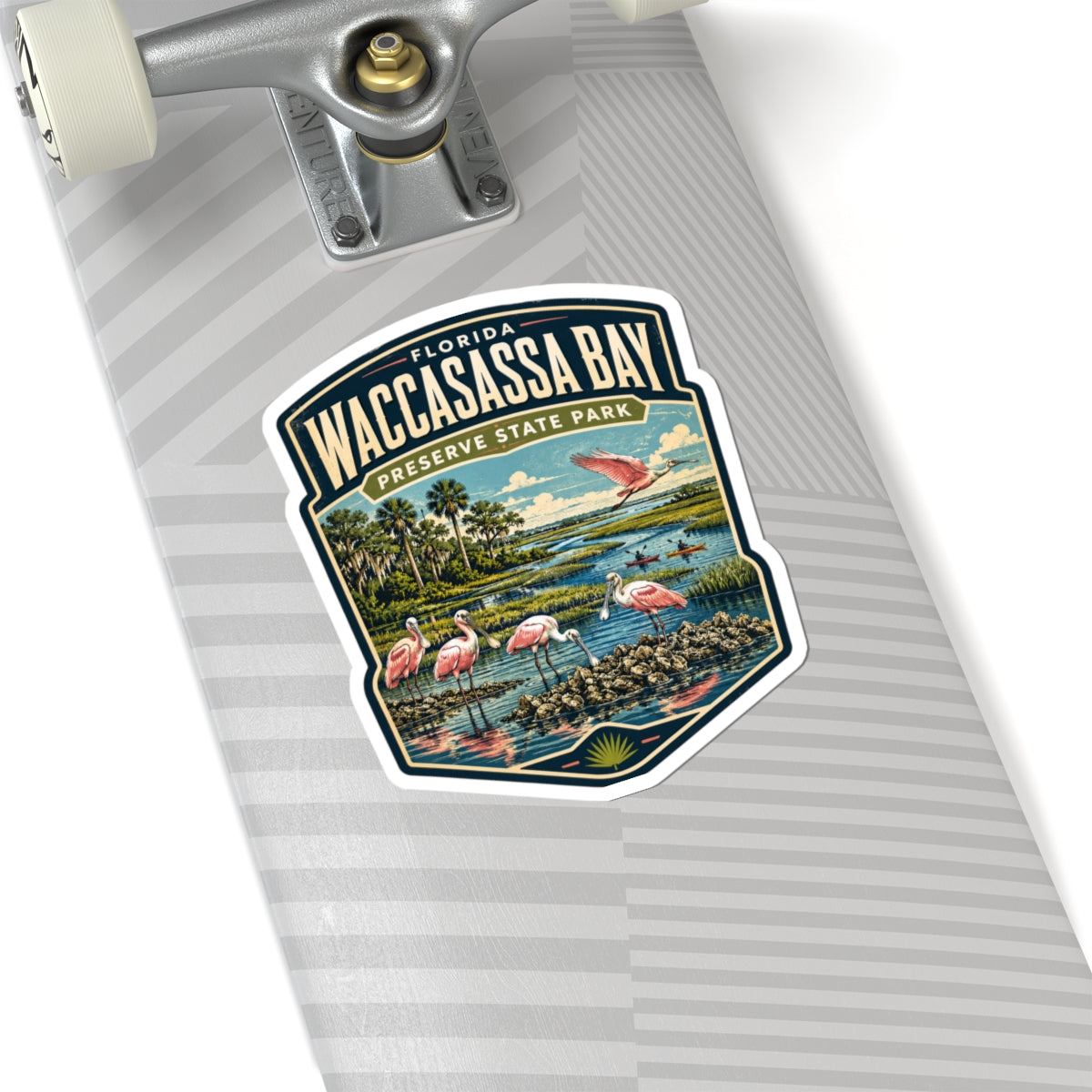 Waccasassa Bay Preserve State Park Sticker — Florida Flamingo Nature Decal