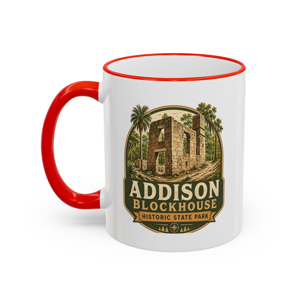 Addison Blockhouse Vintage Mug — Accent Rim & Handle 11oz/15oz