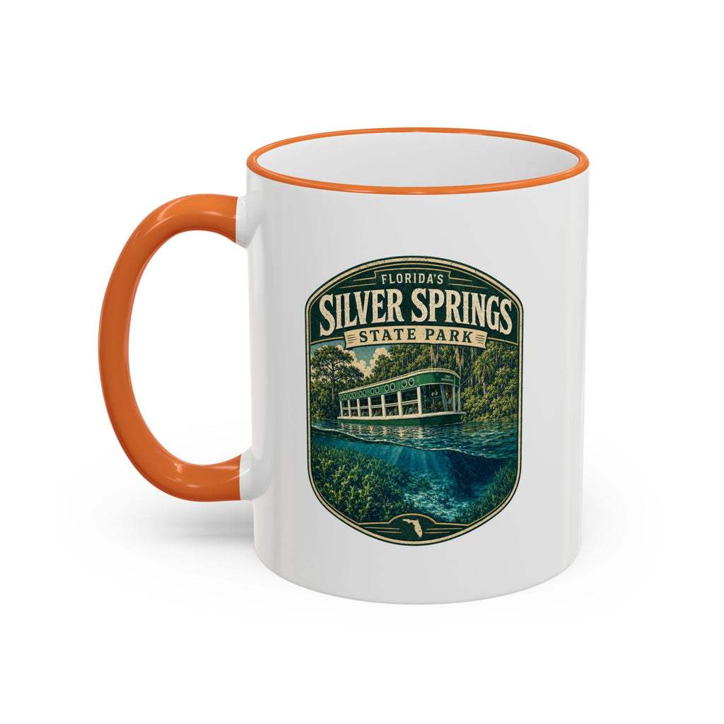 Silver Springs Vintage Mug — Accent Rim & Handle 11oz/15oz
