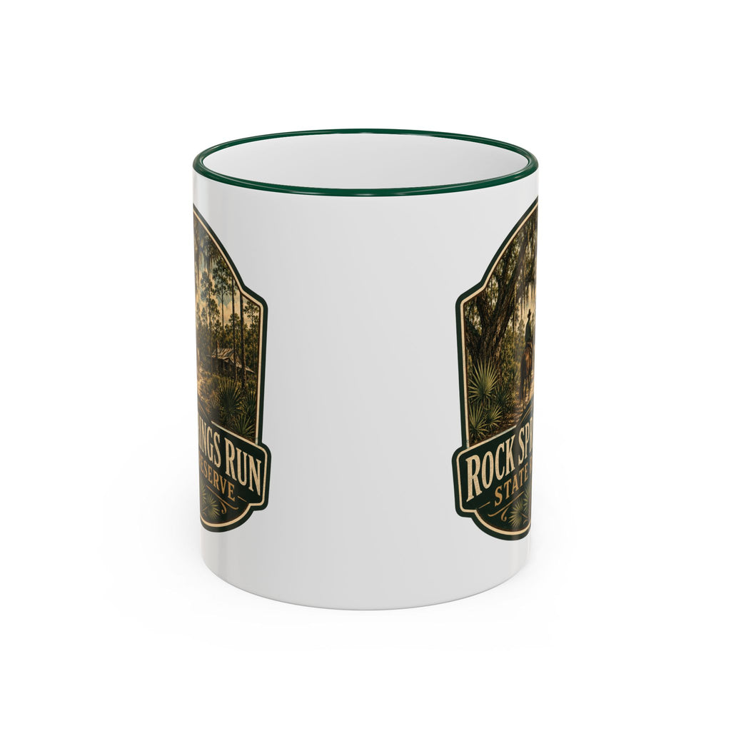 Rock Springs Run Vintage Mug — Accent Rim & Handle 11oz/15oz