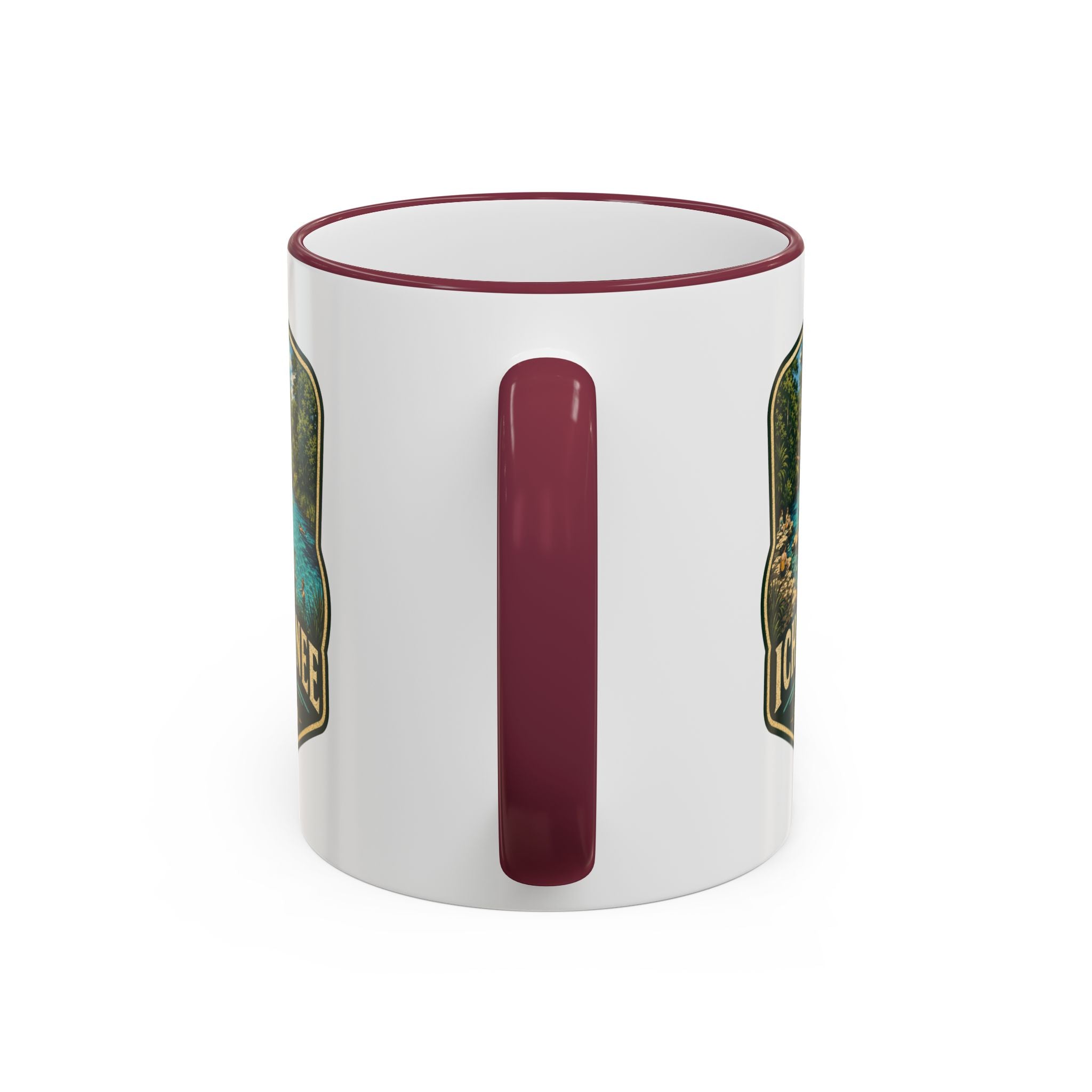 Ichetucknee Springs Vintage Mug — Accent Rim & Handle 11oz/15oz