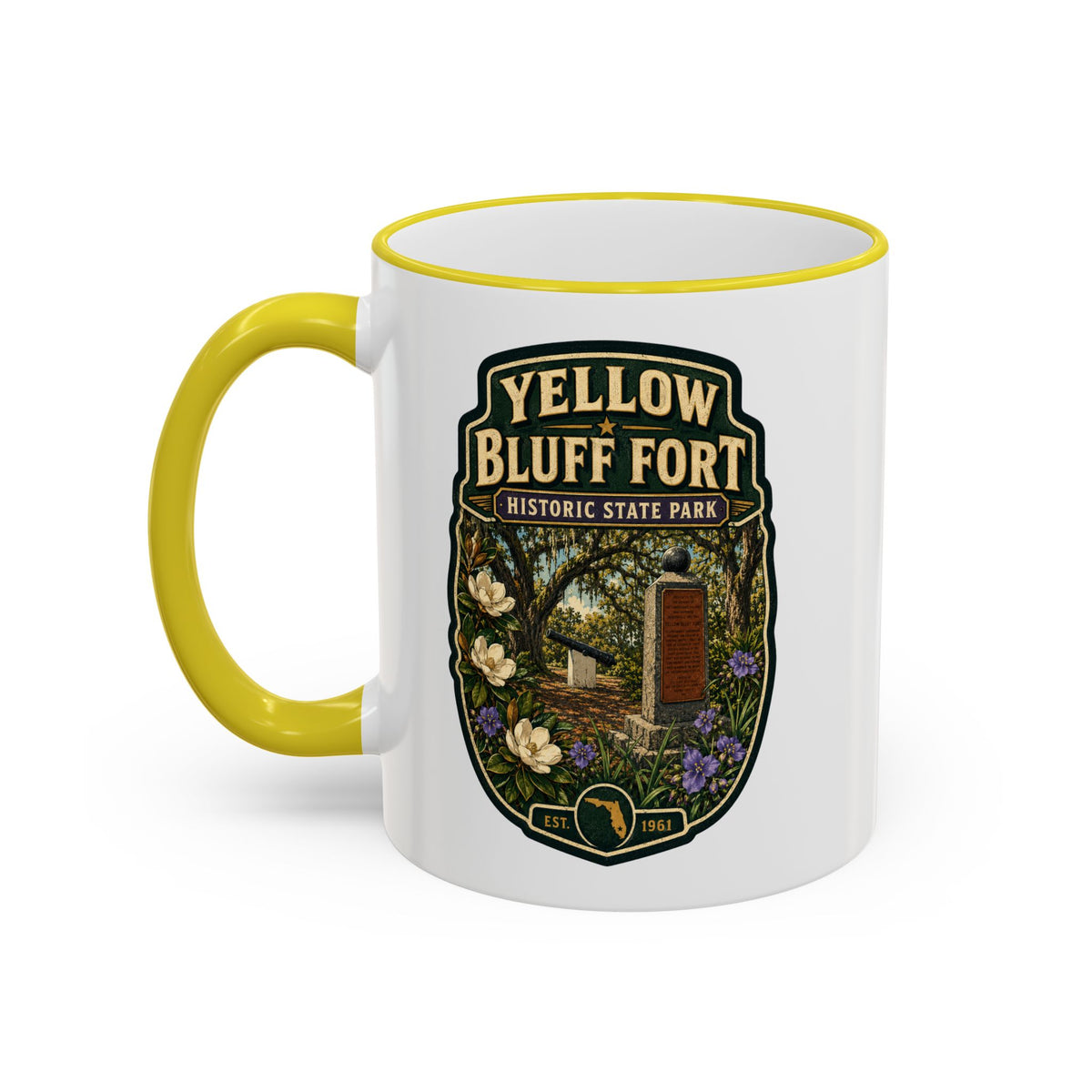 Yellow Bluff Fort — Accent Rim & Handle 11oz/15oz