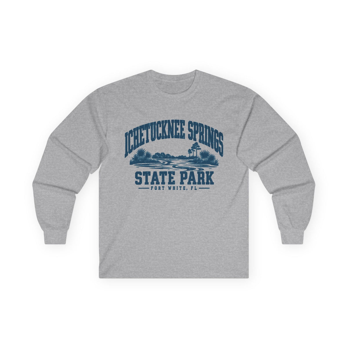 Ichetucknee Springs State Park Vintage Logo- Long Sleeve Tee