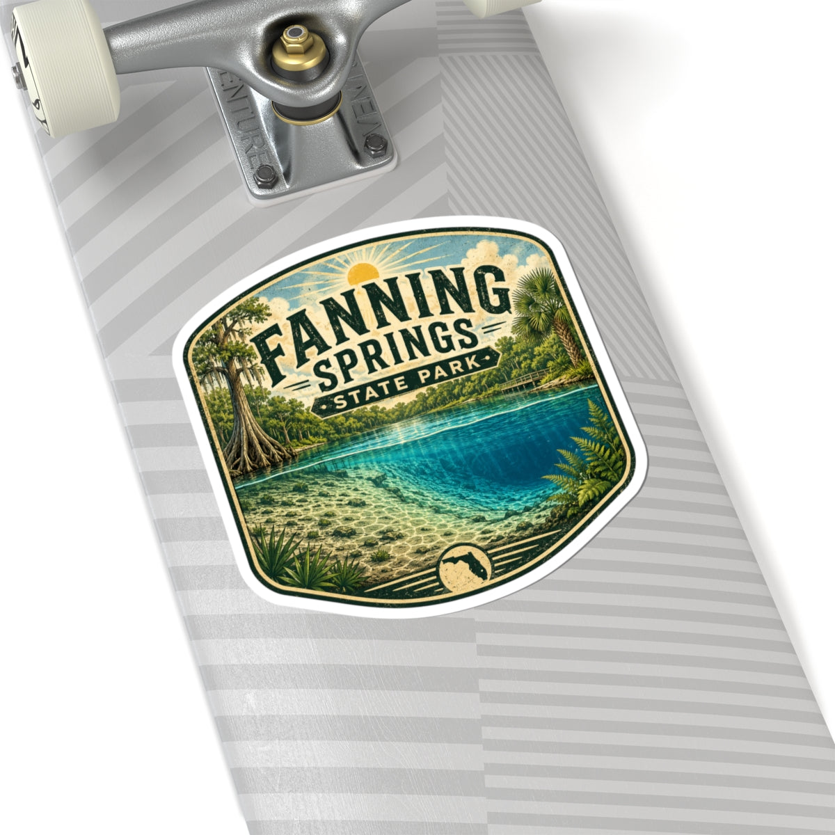 Fanning Springs State Park Sticker — Scenic Florida Springs Kiss-Cut Decal