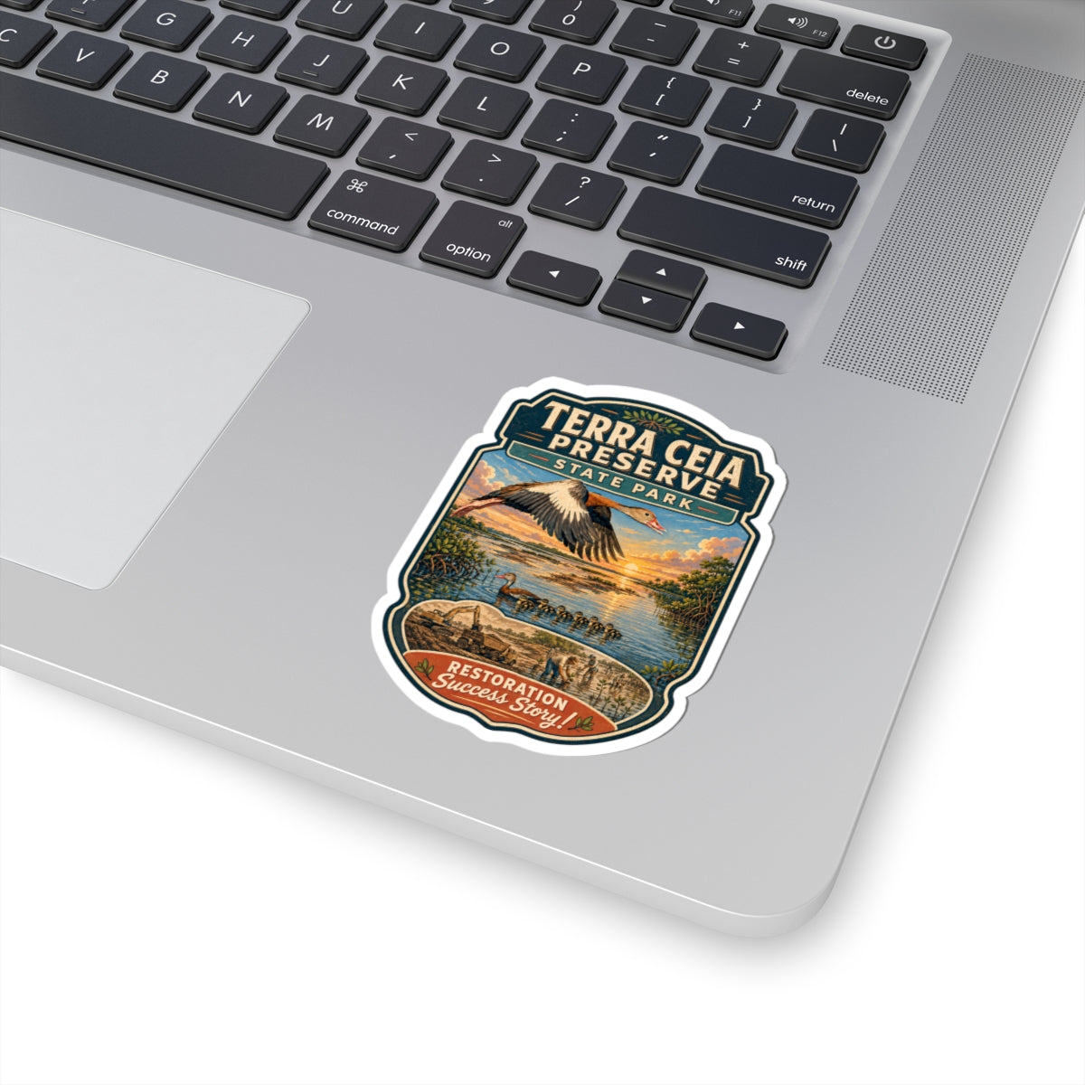 Terra Ceia Preserve Sticker — Vintage State Park Wildlife Decal
