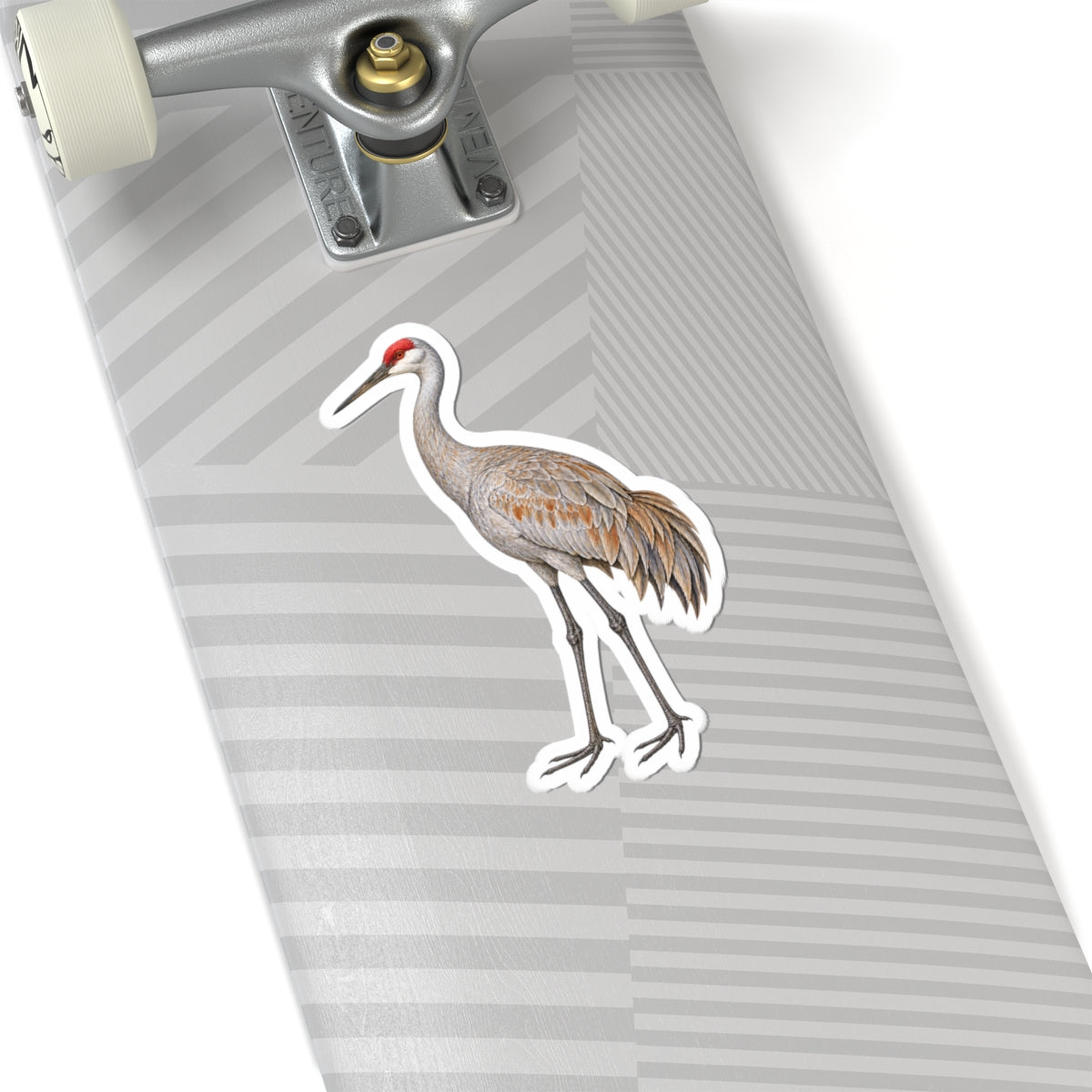 Sandhill Crane Kiss-Cut Sticker — Realistic Decal
