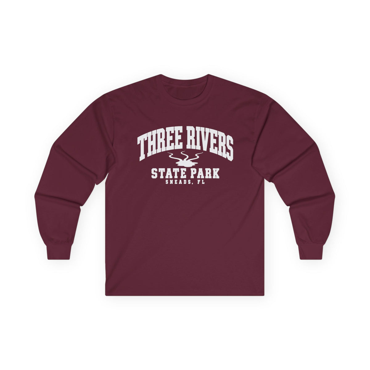 Three Rivers Park Emblem Sneads Florida- Long Sleeve Tee
