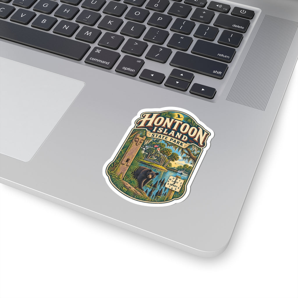 Hontoon Island State Park Sticker — Vintage National Park Bear Decal
