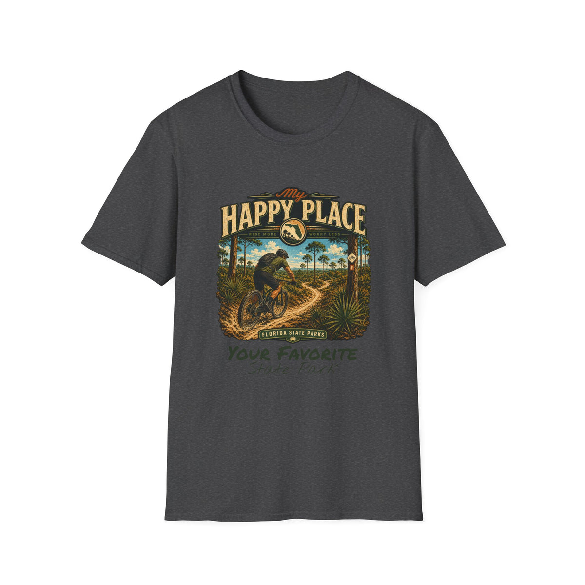 CUSTOMIZABLE Mountain Bike- Retro Tee