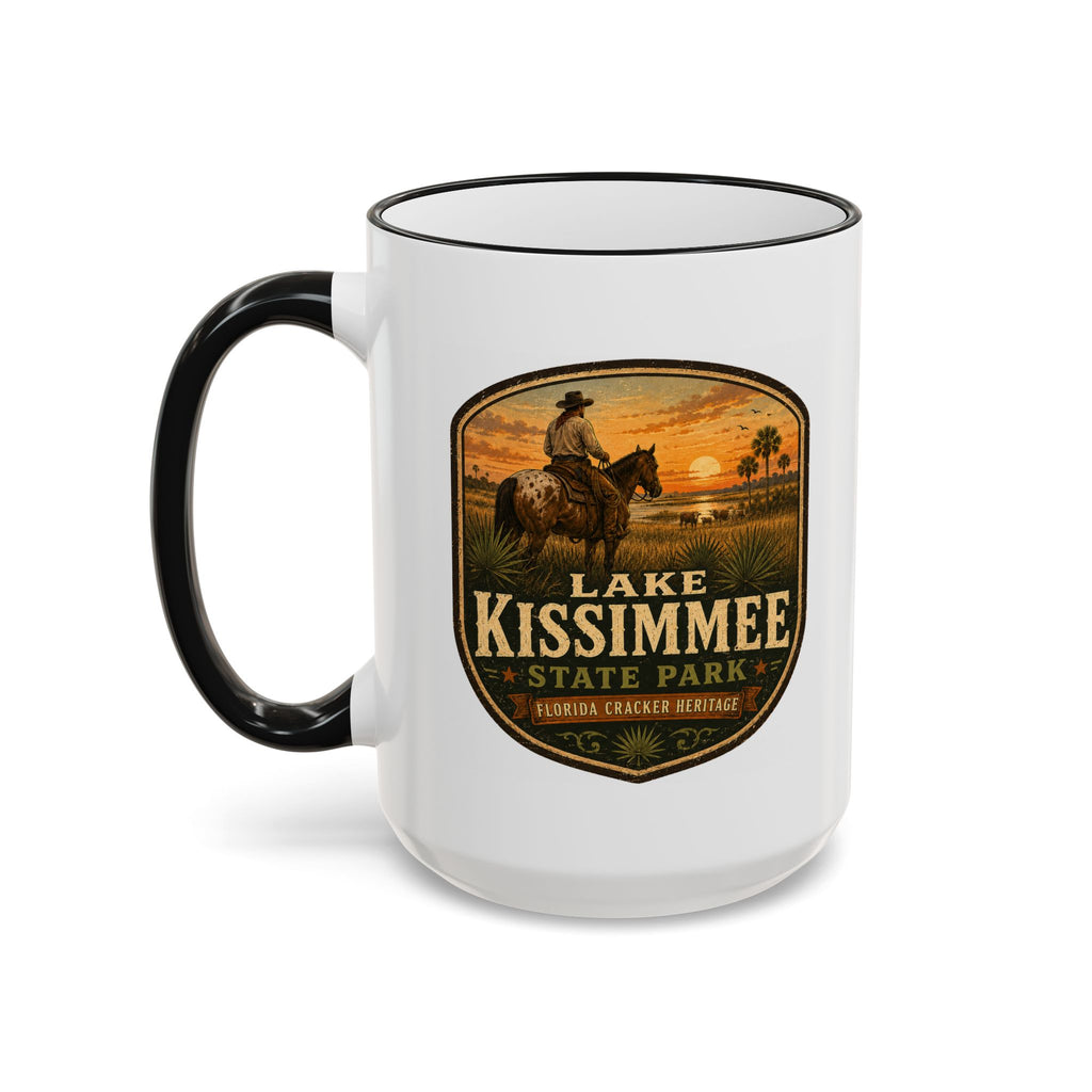 Lake Kissimmee Sunset Mug — Accent Rim & Handle 11oz/15oz
