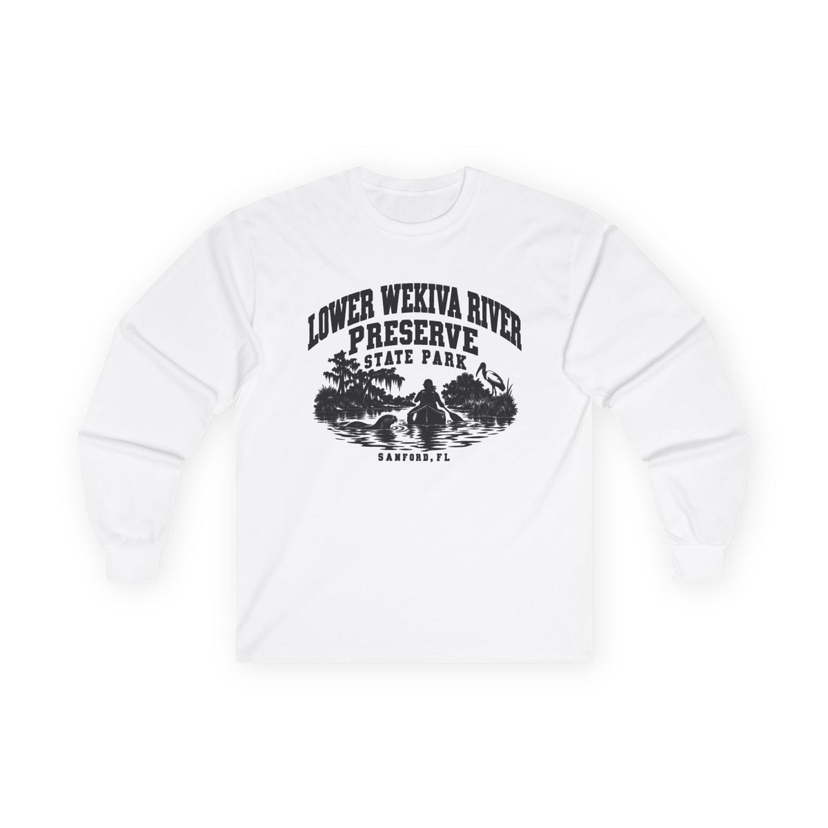 Lower Wekiva River Preserve State Park Logo- Long Sleeve Tee