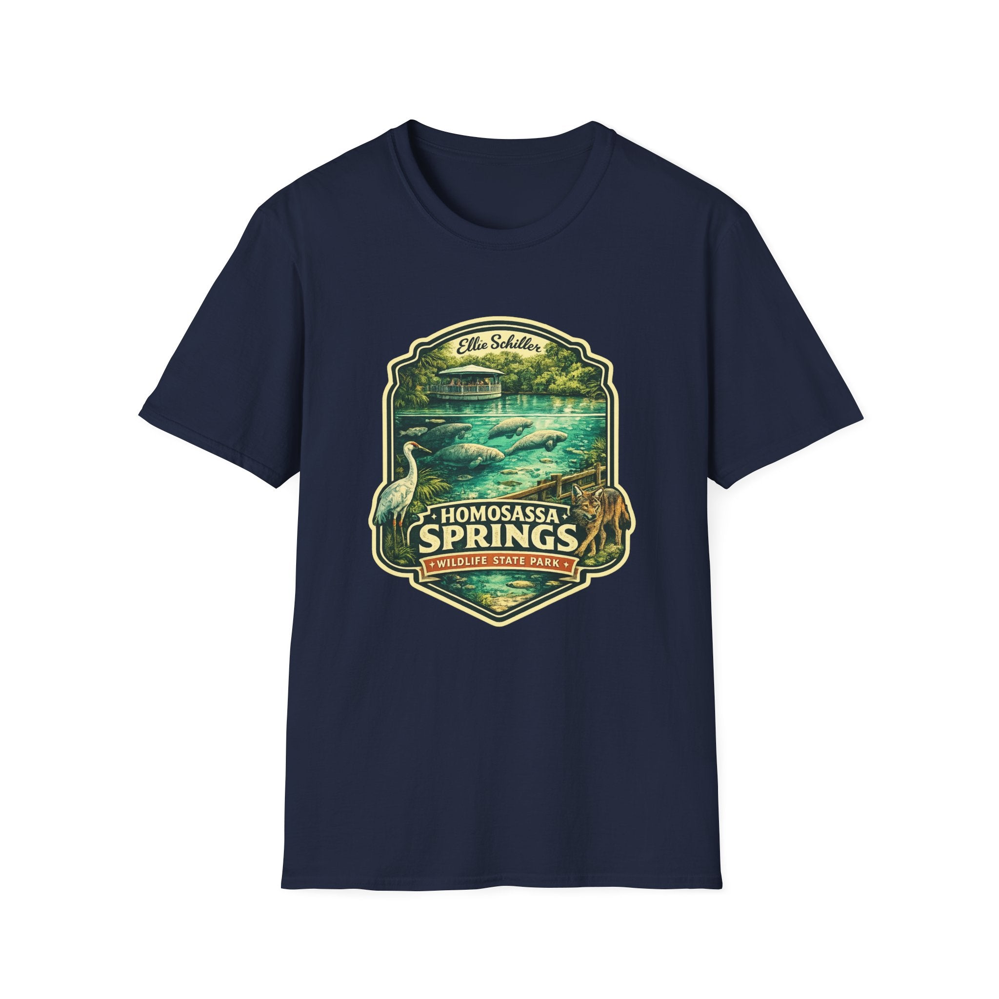 Homosassa Springs- Retro Tee