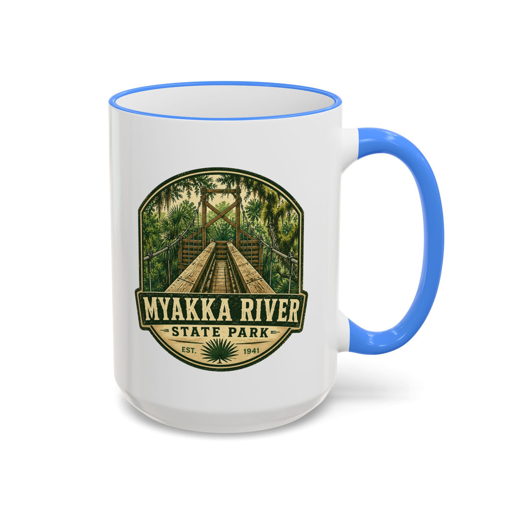 Myakka River Vintage Mug — Accent Rim & Handle 11oz/15oz