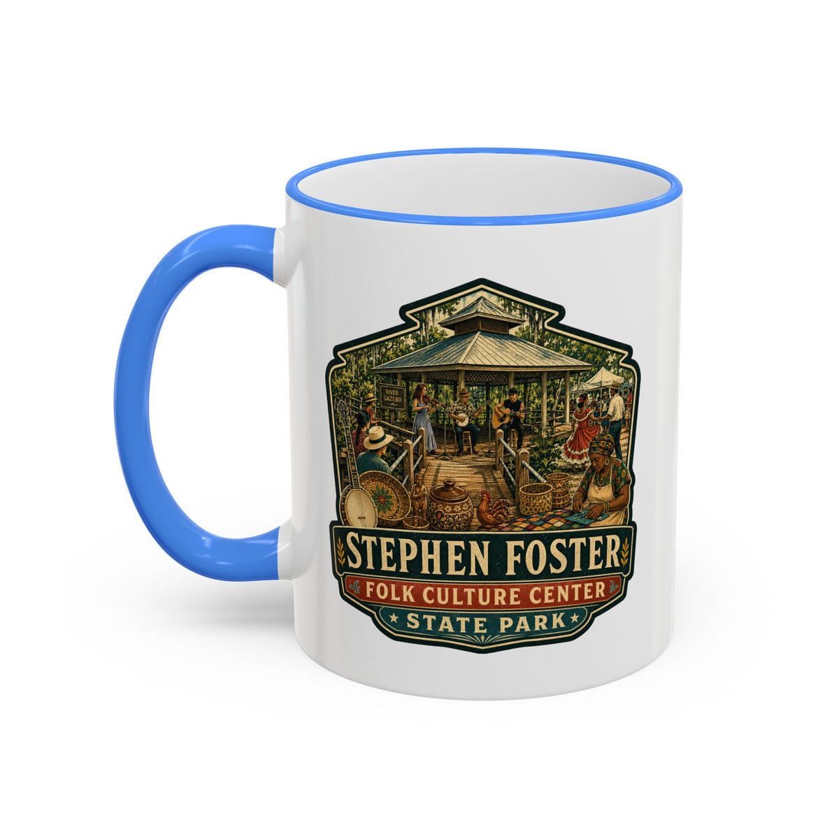 Stephen Foster Mug — Accent Rim & Handle 11oz/15oz