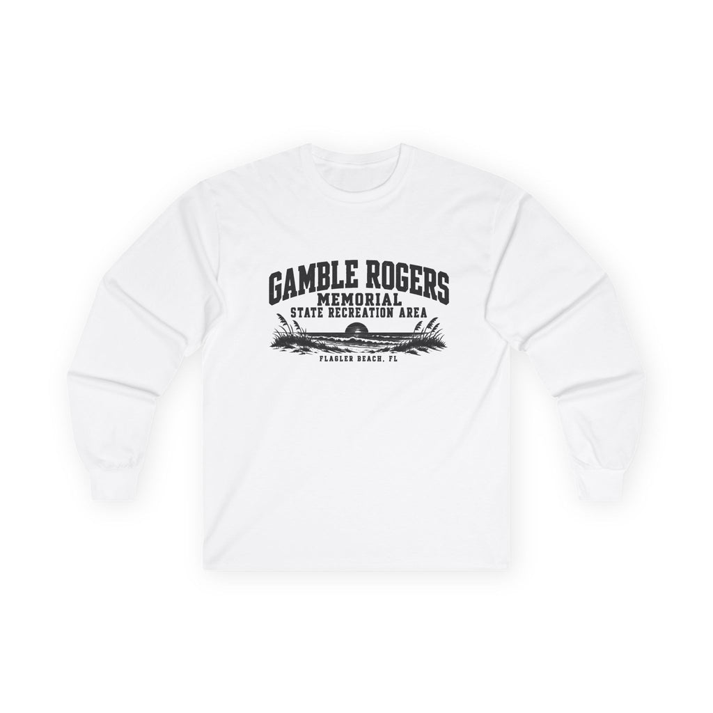 Gamble Rogers Memorial State Recreation Area Logo- Long Sleeve Tee