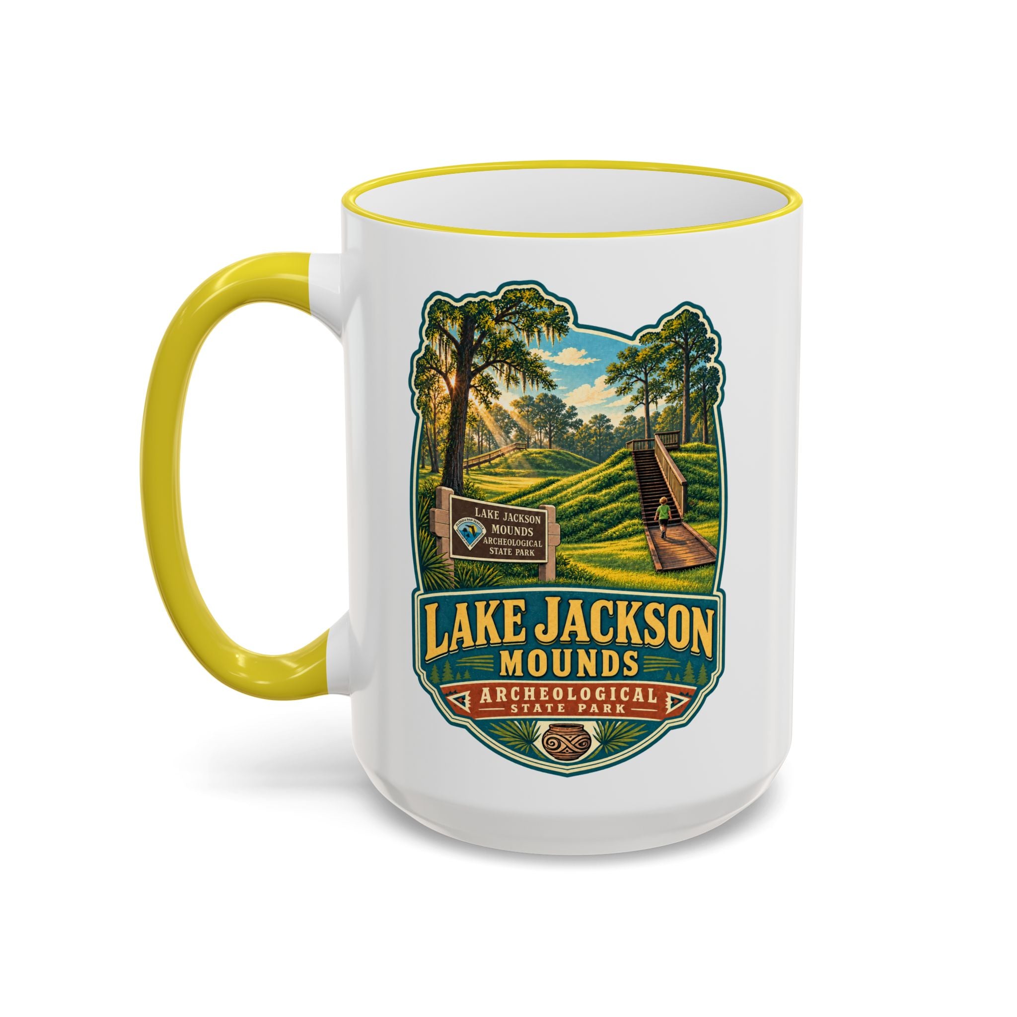 Lake Jackson Mounds Accent Rim & Handle 11oz/15oz