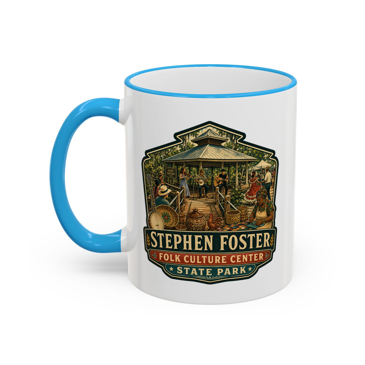 Stephen Foster Mug — Accent Rim & Handle 11oz/15oz