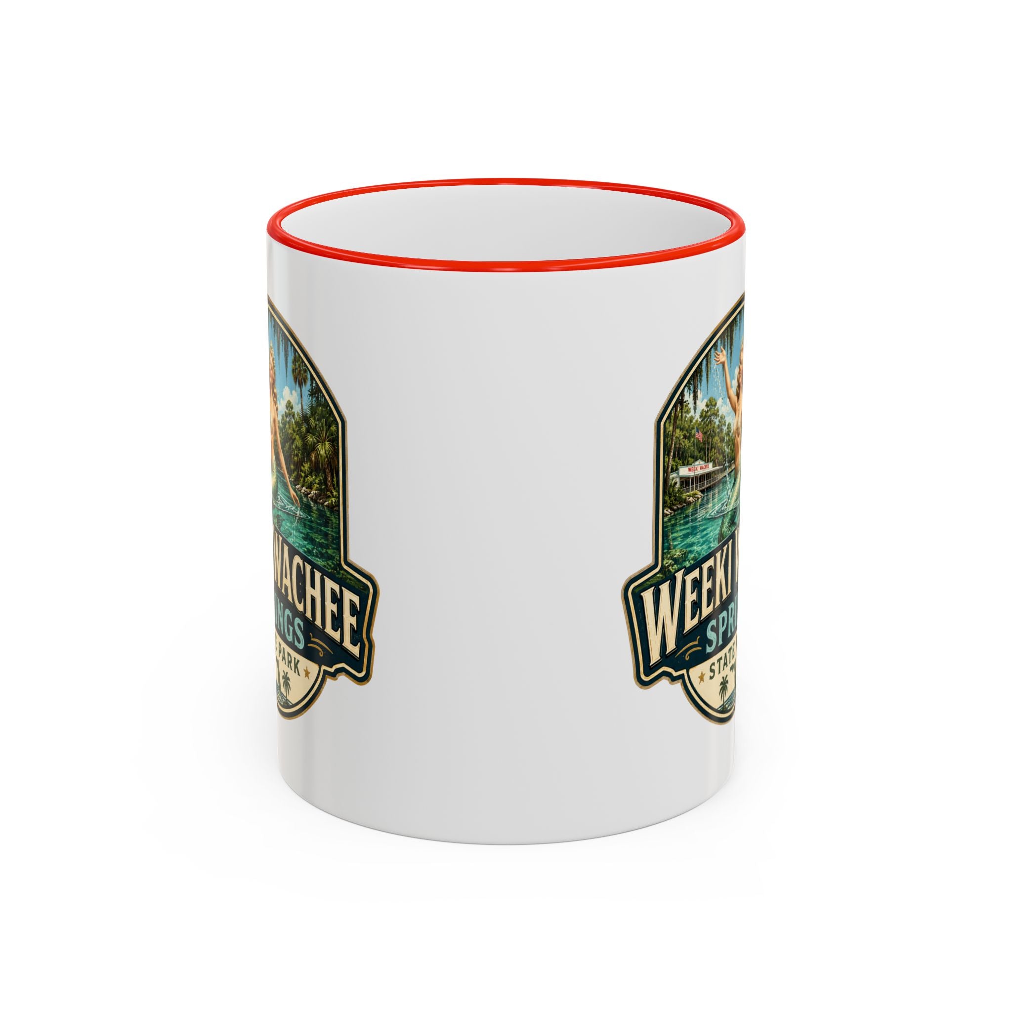 Weeki Wachee Vintage Mug — Accent Rim & Handle 11oz/15oz