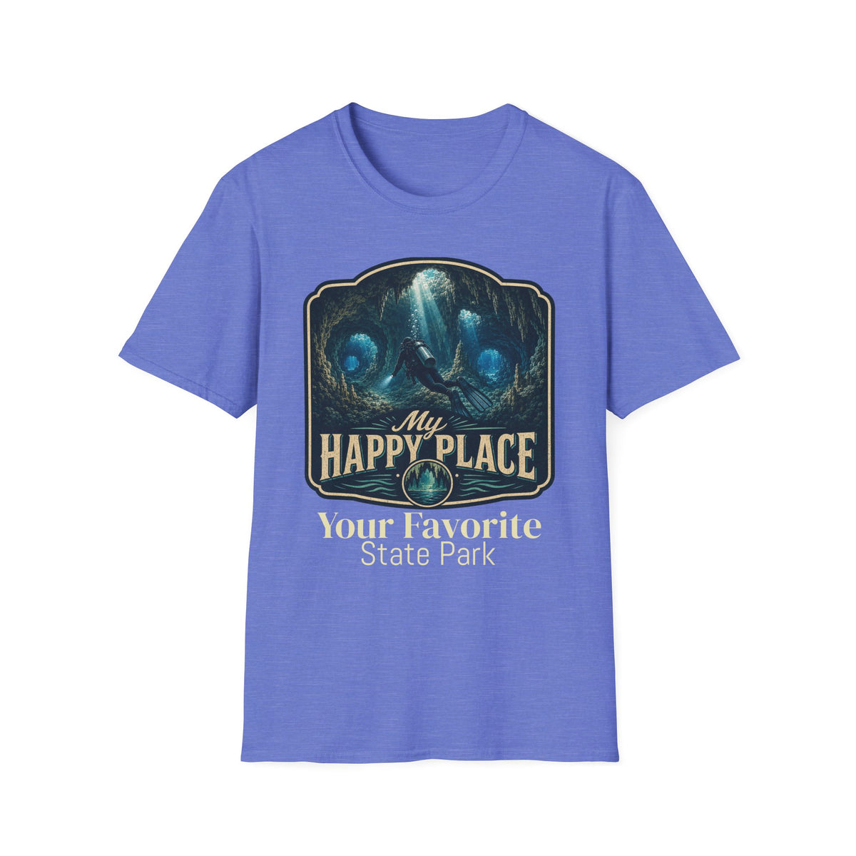 CUSTOMIZABLE Cave- Retro SCUBA Tee