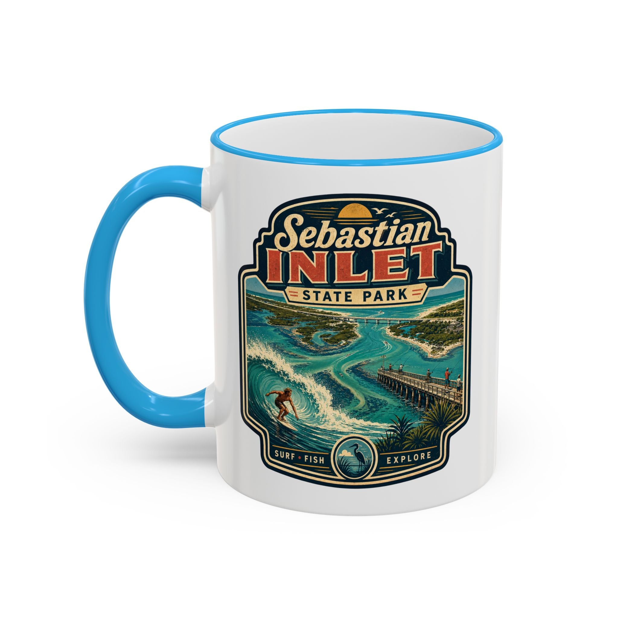 Sebastian Inlet Accent Rim & Handle 11oz/15oz