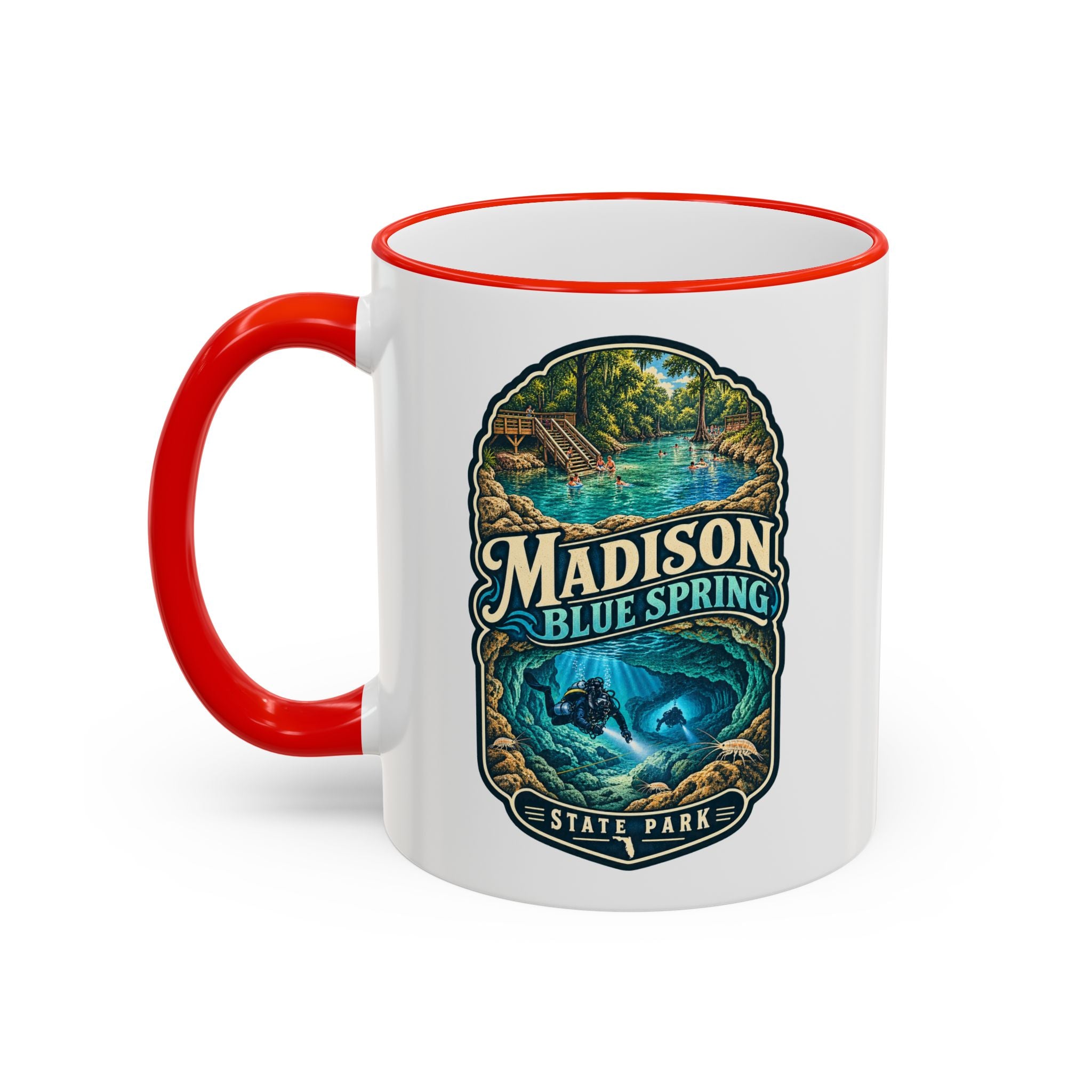 Madison Blue Spring Accent Rim & Handle 11oz/15oz