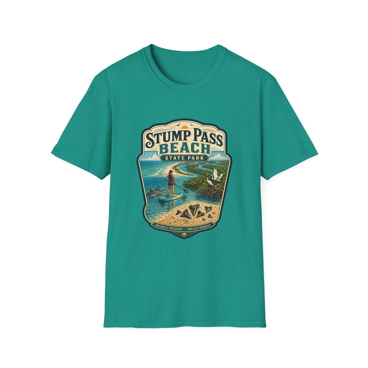 Stump Pass Beach — Retro Tee